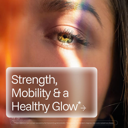 ProHealth Longevity collagen powder with spoon for easy daily scoops.