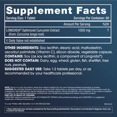 ProHealth Longevity Curcumin Longvida tablets close-up for everyday flexibility