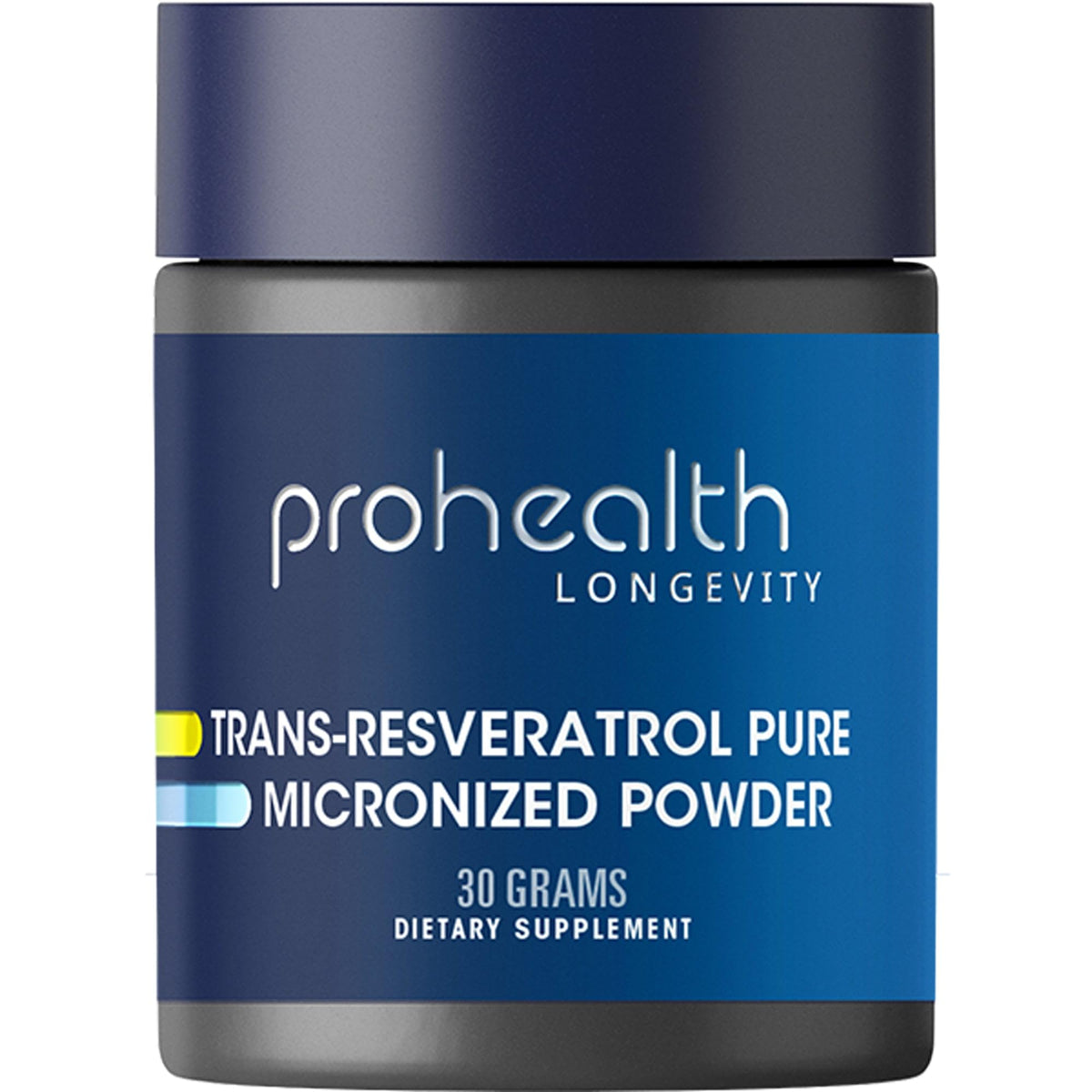 ProHealth Longevity Trans-Resveratrol bottle on a store shelf signaling science-backed longevity.