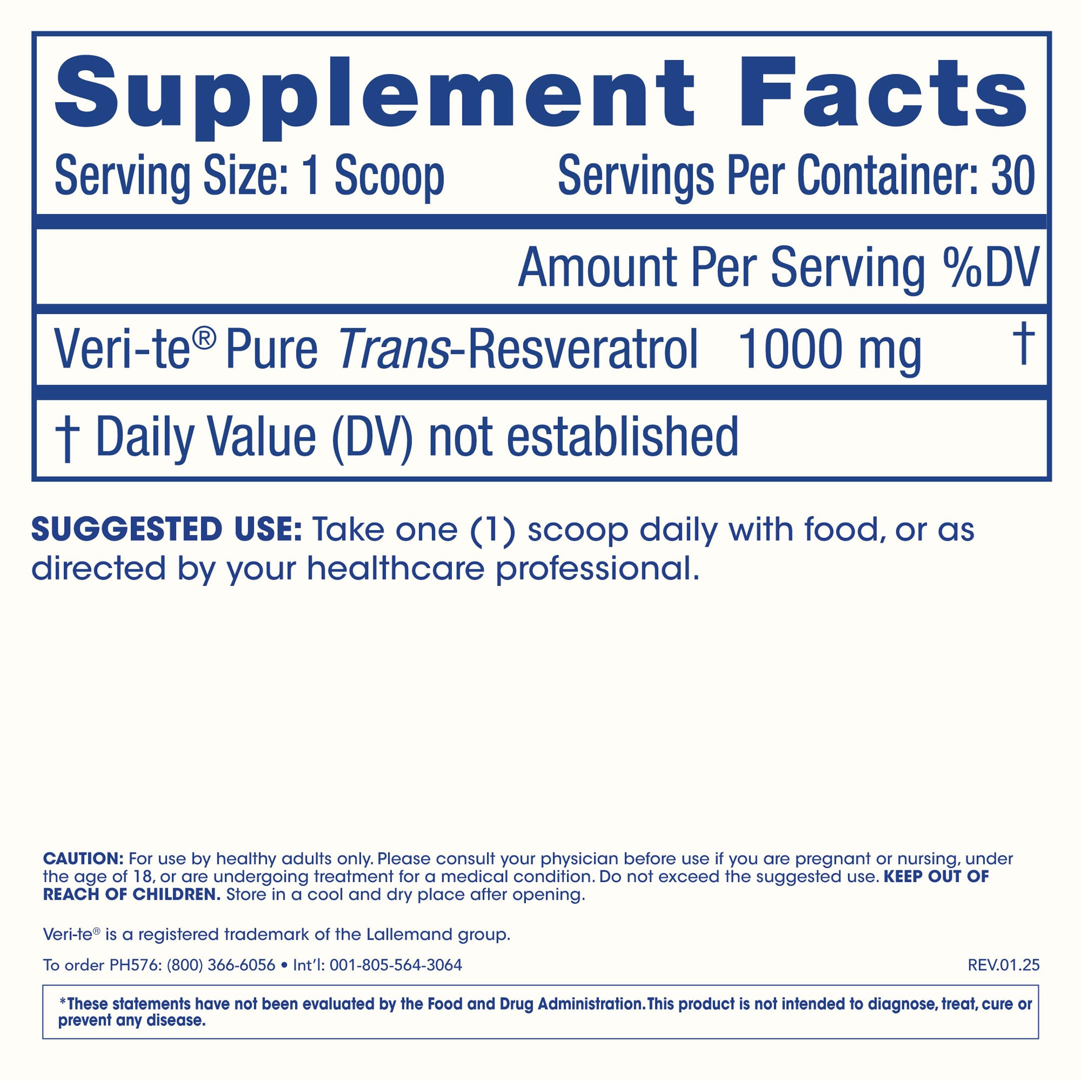 ProHealth Longevity Trans-Resveratrol packaging emphasizes USA-made quality.