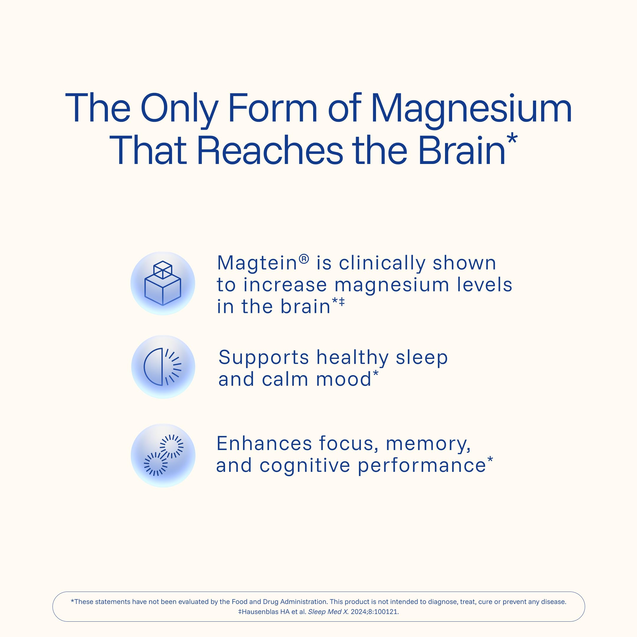 ProHealth Magtein capsules close-up highlighting smooth texture and easy swallow.