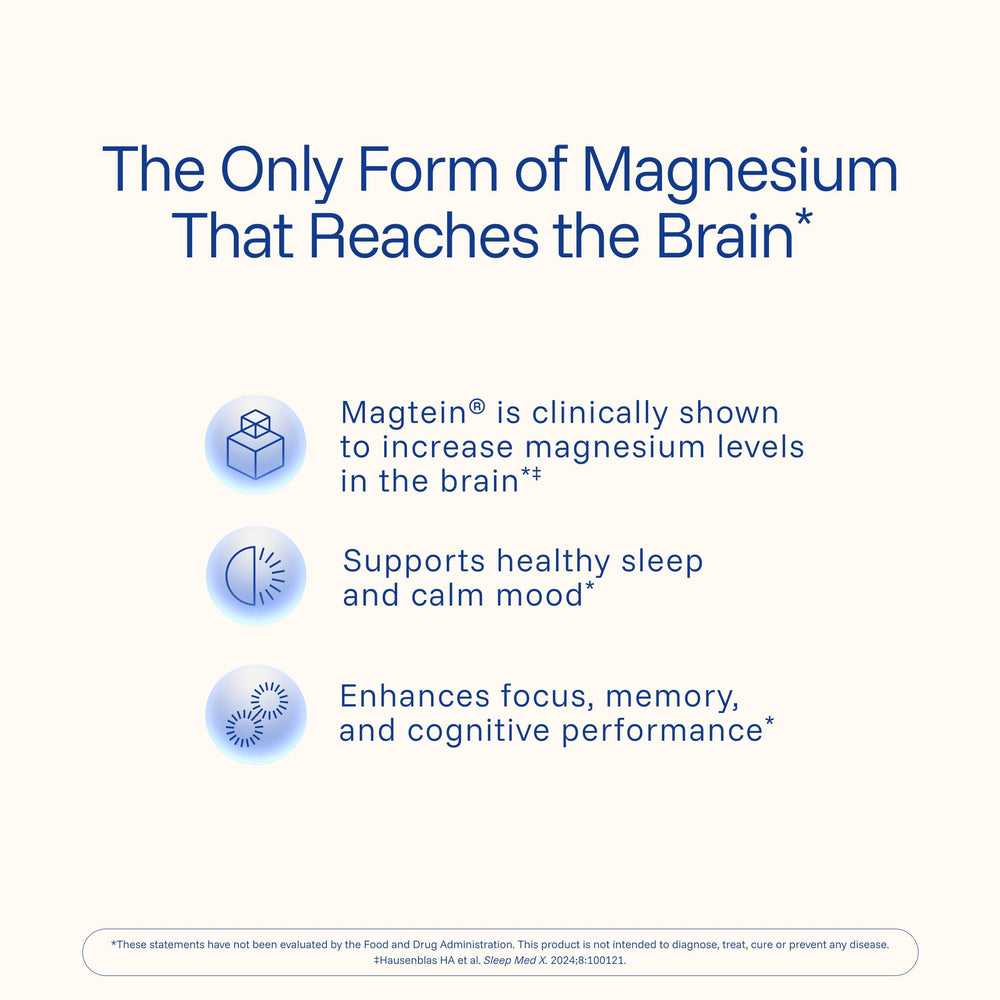 ProHealth Magtein capsules close-up highlighting smooth texture and easy swallow.