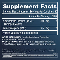 Close-up of ProHealth NR Pro 500 capsules highlighting energy support