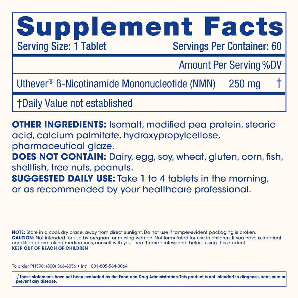 ProHealth NMN Pro 250 bottle with glass illustrating a daily routine.