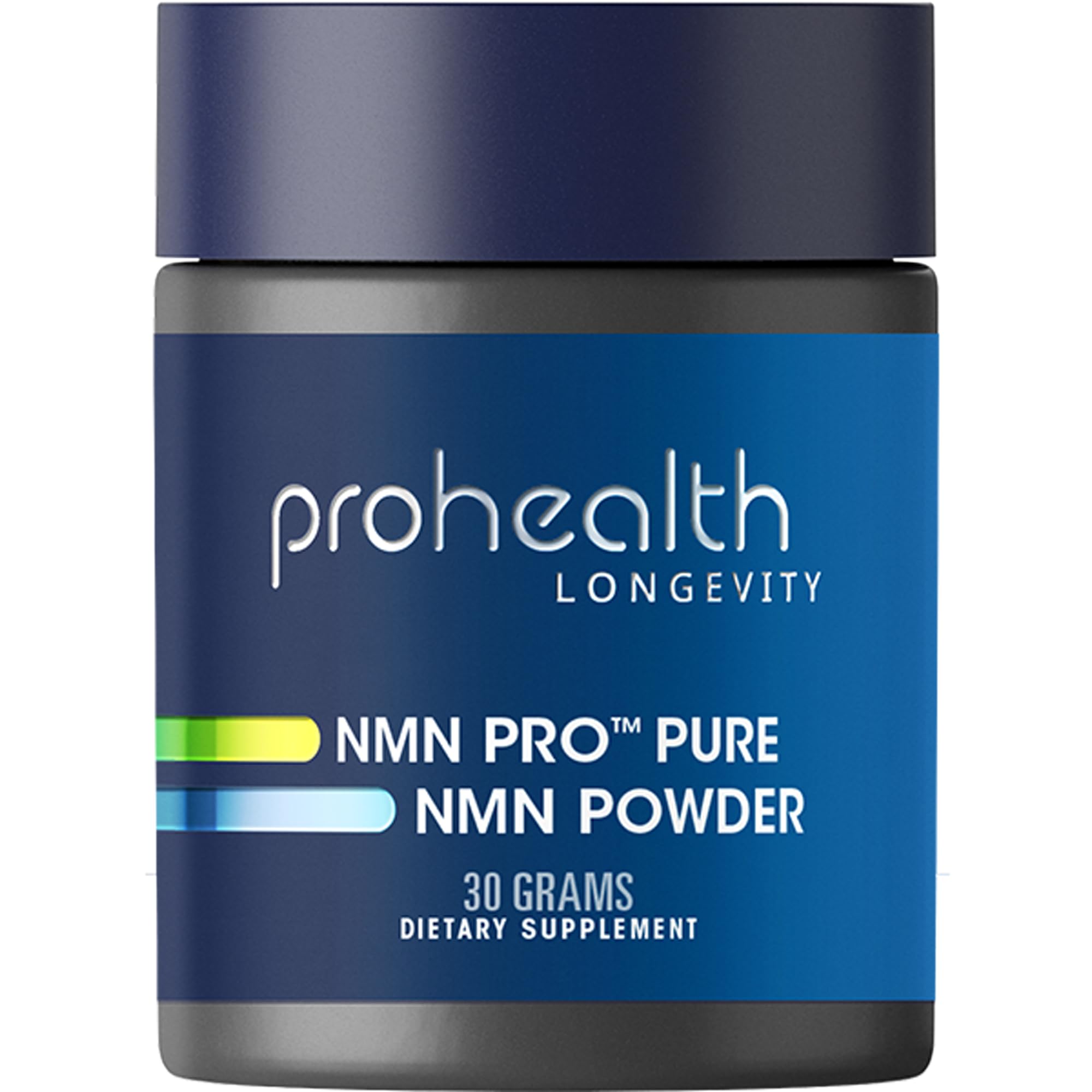 ProHealth NMN Pro Powder bottle showing premium NAD+ support for daily energy