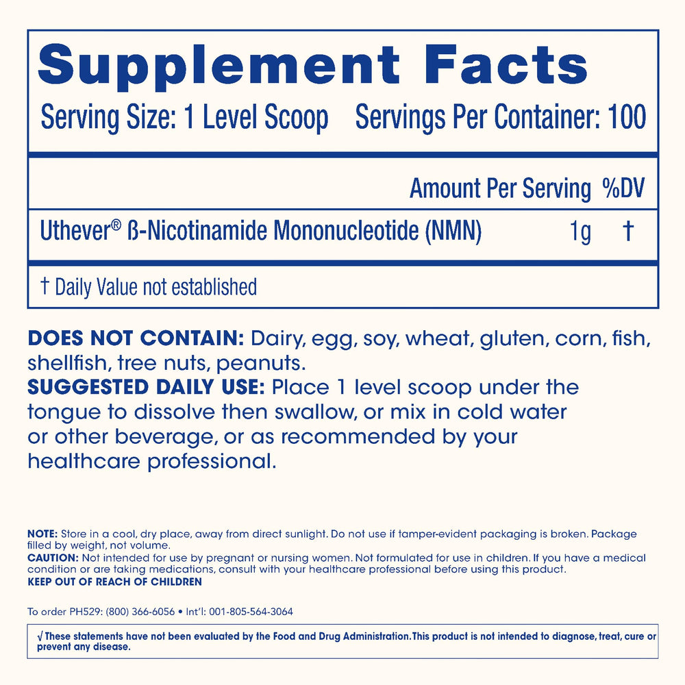 Pouring ProHealth NMN Pro Powder into a glass for mixing