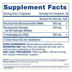ProHealth NMNR Pro Synergy dosage chart on packaging