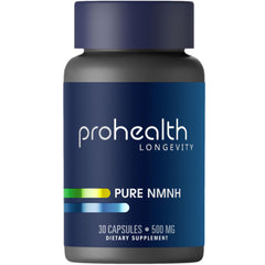 ProHealth Pure NMNH bottle front view highlighting NAD+ support