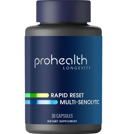 ProHealth Rapid Reset capsules in bottle for daily wellness support.