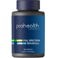 ProHealth Rhodiola bottle front view for stress resilience
