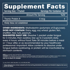 ProHealth ThymusPro 30-packet pack highlighting convenient ongoing use