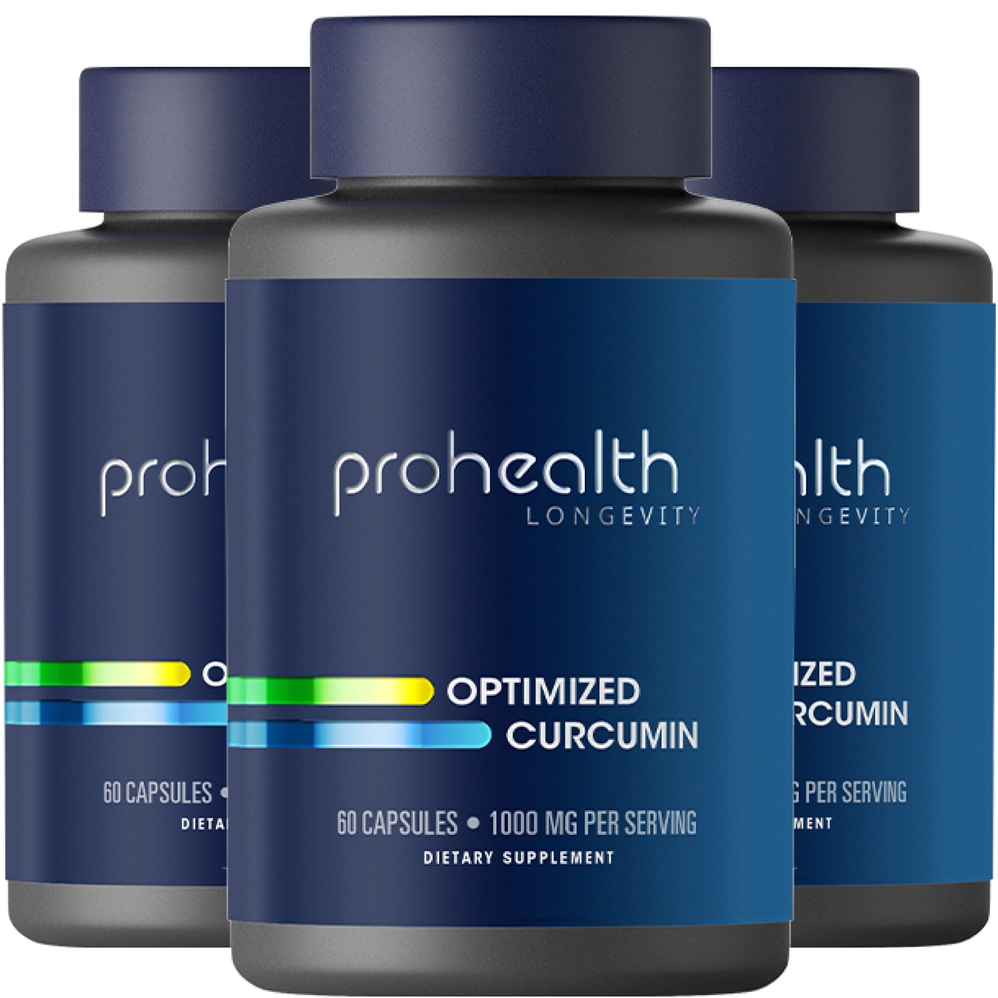 ProHealth Turmeric Curcumin Longvida bottle highlights enhanced bioavailability for daily wellness.