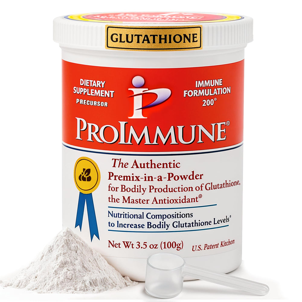 ProImmune Glutathione bottle close-up highlighting daily immune support