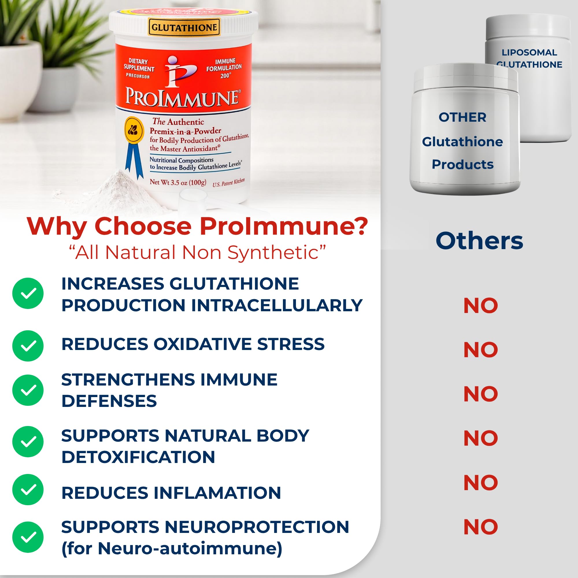 ProImmune Glutathione heat-stable formula suitable for hot beverages