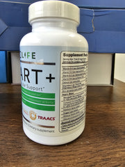 Project AD Heart+ capsules spilled from bottle for easy intake