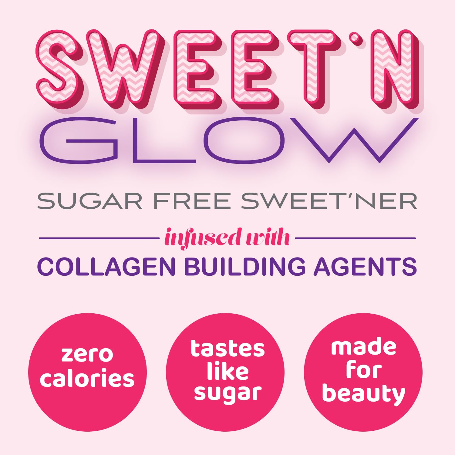 Project Ad Sweet'N Glow dissolving powder in a glass for quick mix.