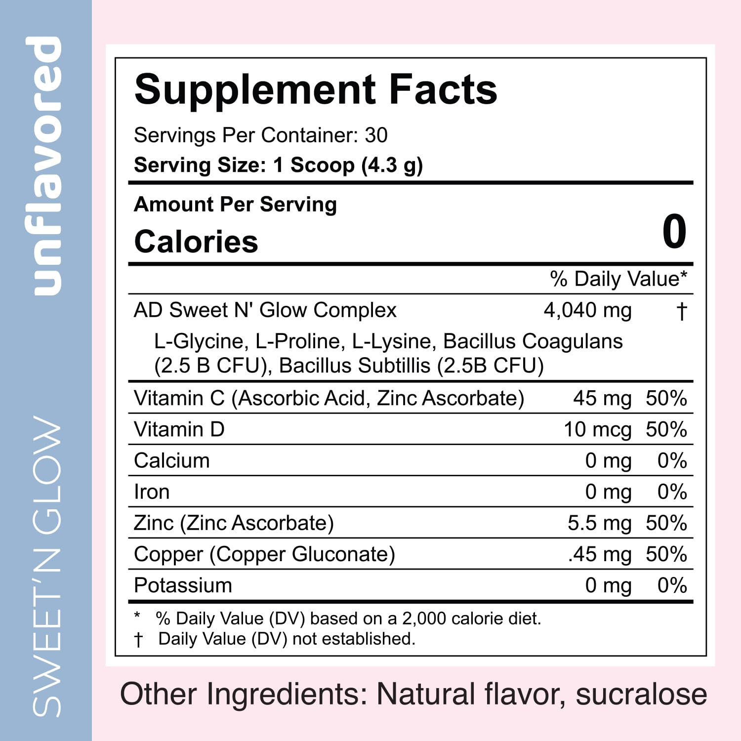 Project Ad Sweet'N Glow measuring spoon for an easy, zero-calorie dose.