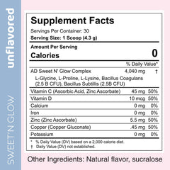 Project Ad Sweet'N Glow measuring spoon for an easy, zero-calorie dose.