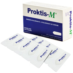 PROKTIS-M box and suppositories packaging for easy use