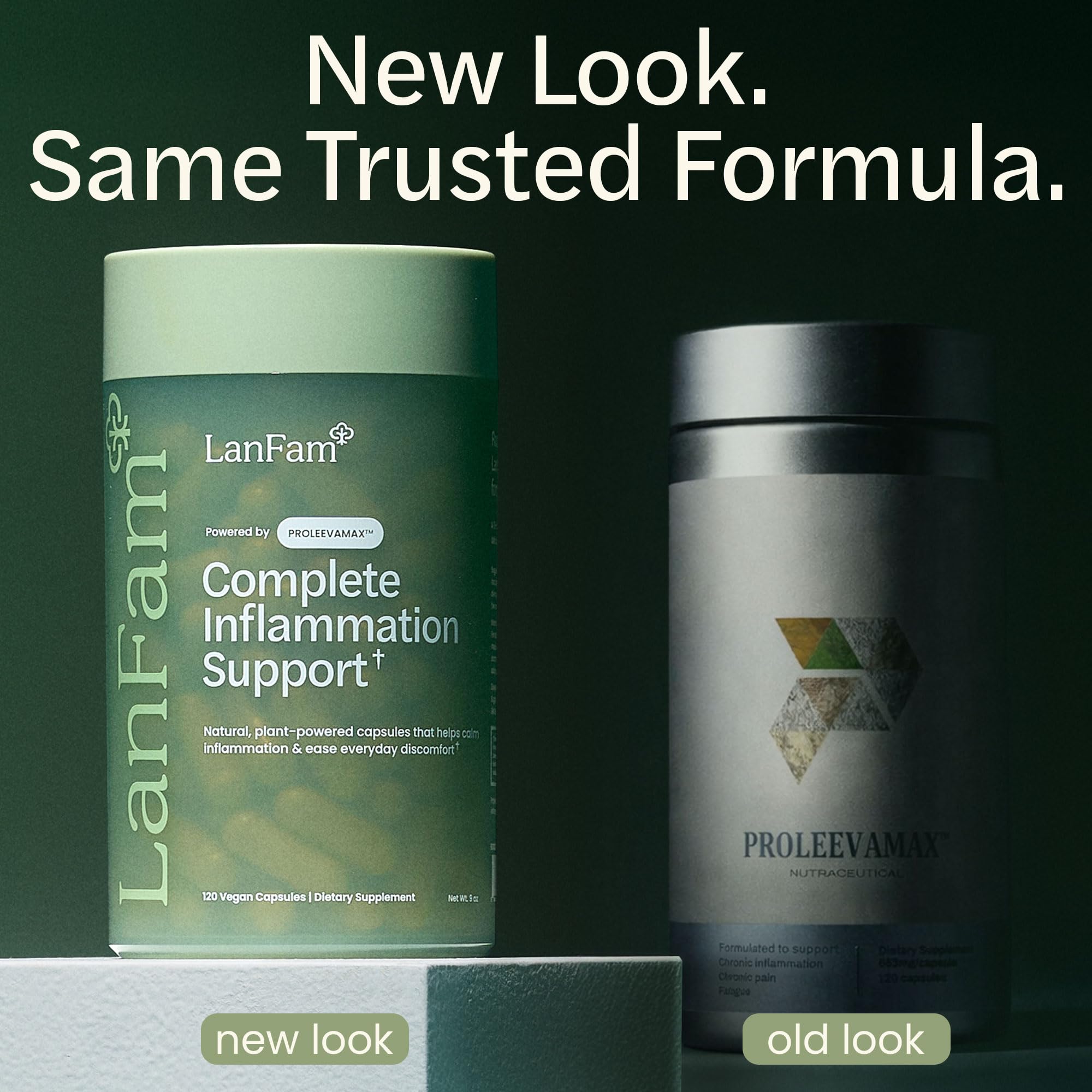 ProleevaMax label details emphasizing turmeric, boswellia, and resveratrol