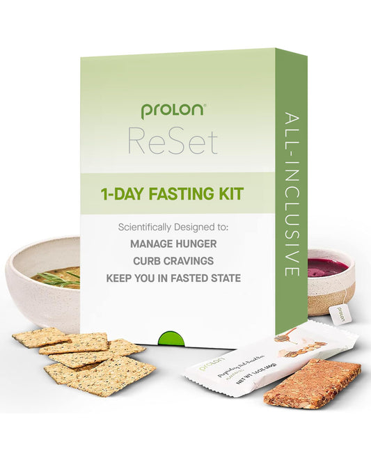 Prolon 1-Day Reset bottle for on-the-go fasting nourishment.