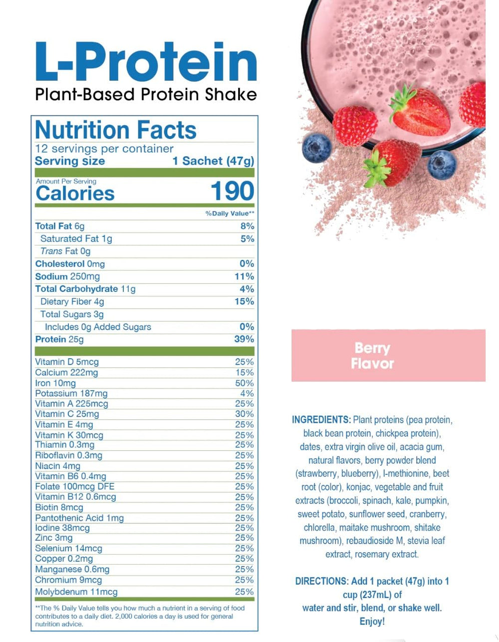 Mixing Prolon Longevity Protein Berry shake in a glass for a refreshing protein boost.