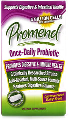 Promend once-daily probiotic bottle for daily gut balance