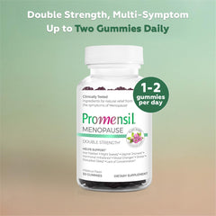 Promensil red clover iso-flavones ingredient close-up showcases plant-based balance