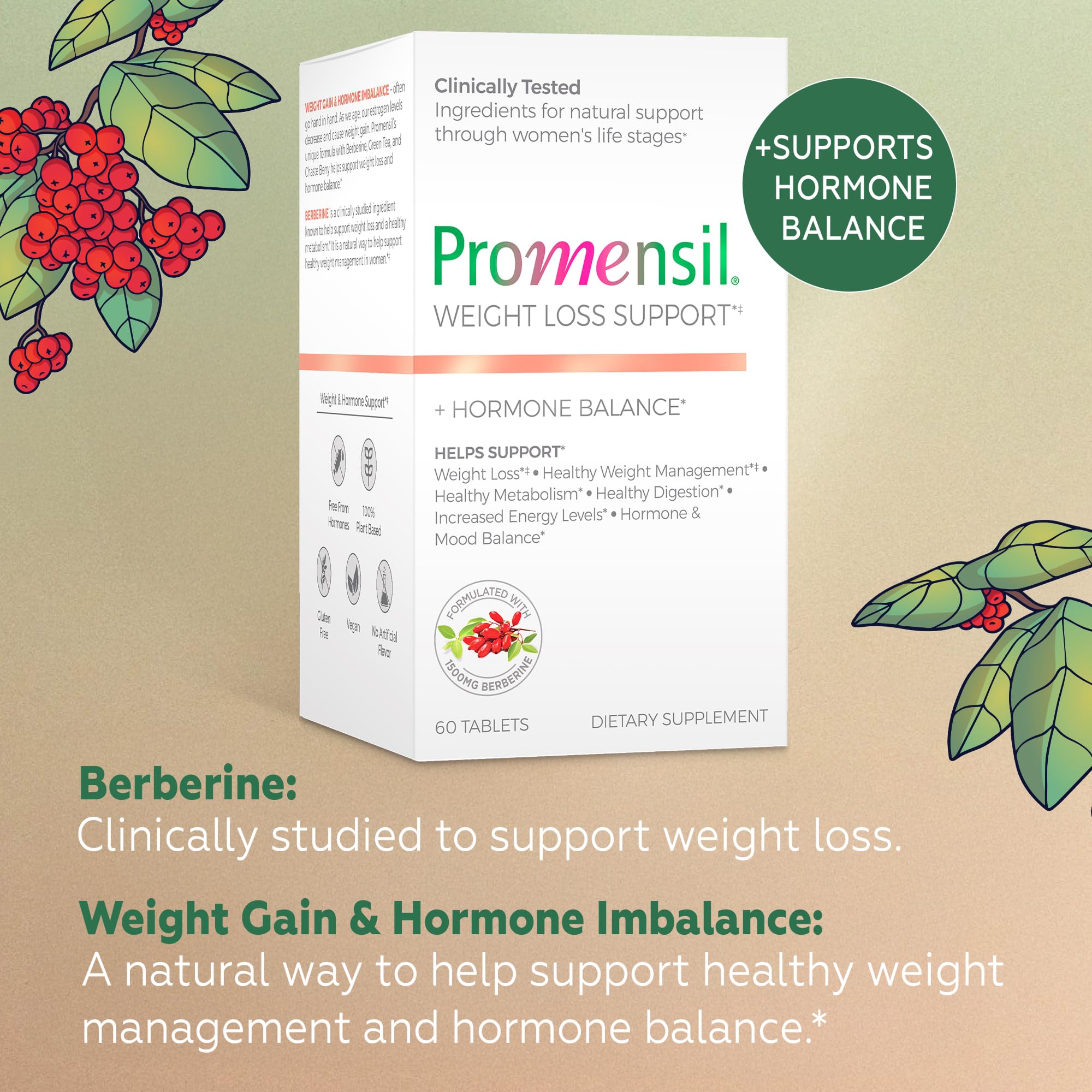 Promensil Weight Loss packaging reinforcing trusted quality from a long-standing brand