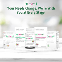 Promensil Weight Loss woman taking a tablet during a morning routine