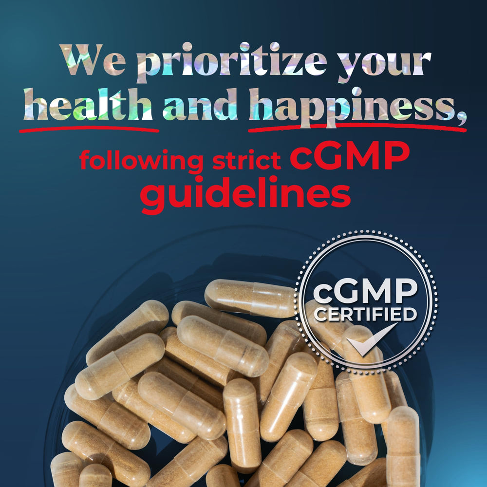 Promescent goat-weed capsules on white background for stamina.