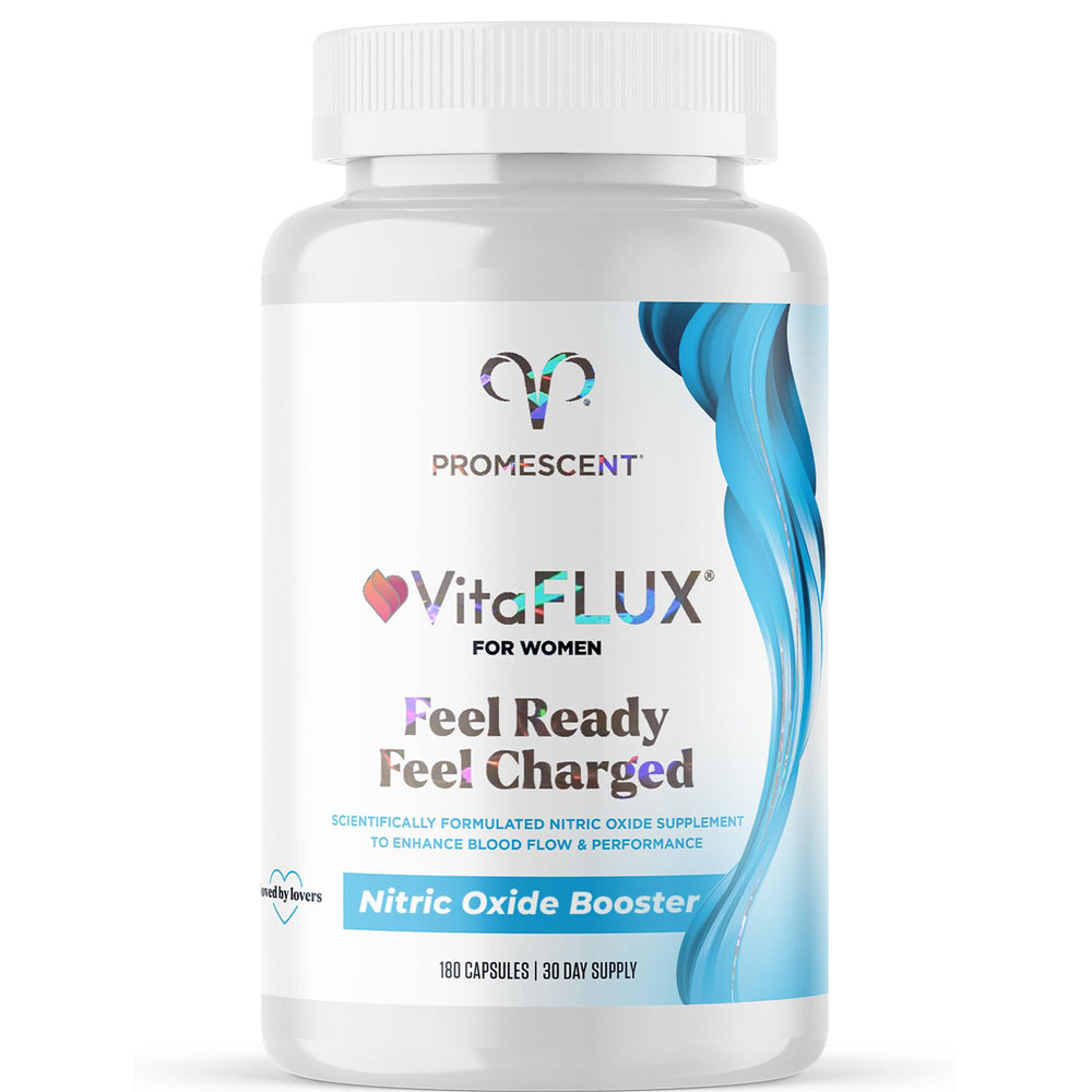 Promescent VitaFLUX bottle for energy and endurance during busy days