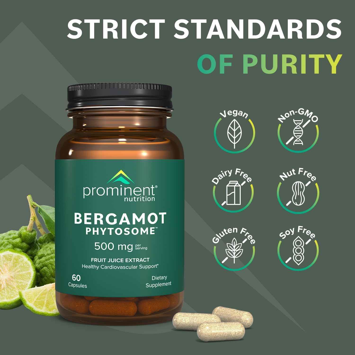 Prominent Nutrition antioxidant-rich bergamot provides defense against daily oxidative stress.
