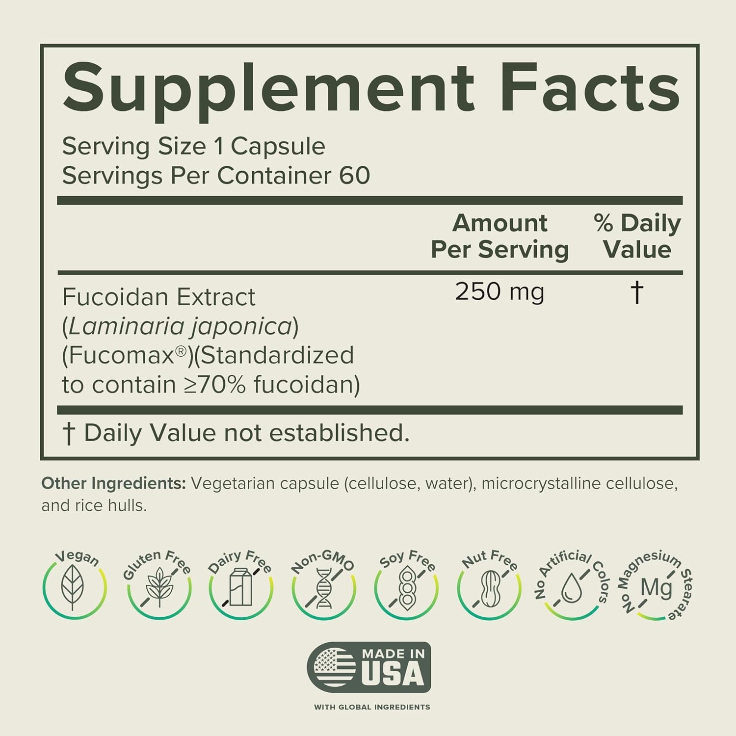 Fucoidan capsules show potential immune support for daily wellness.