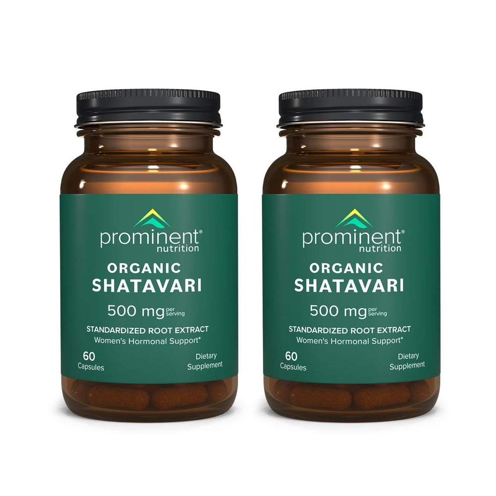 Prominent Nutrition Organic Shatavari Capsules bottle supports daily wellness for women