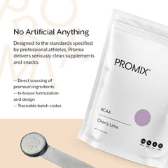 Active lifestyle person mixing Promix BCAA after workout, highlighting post-workout energy support.