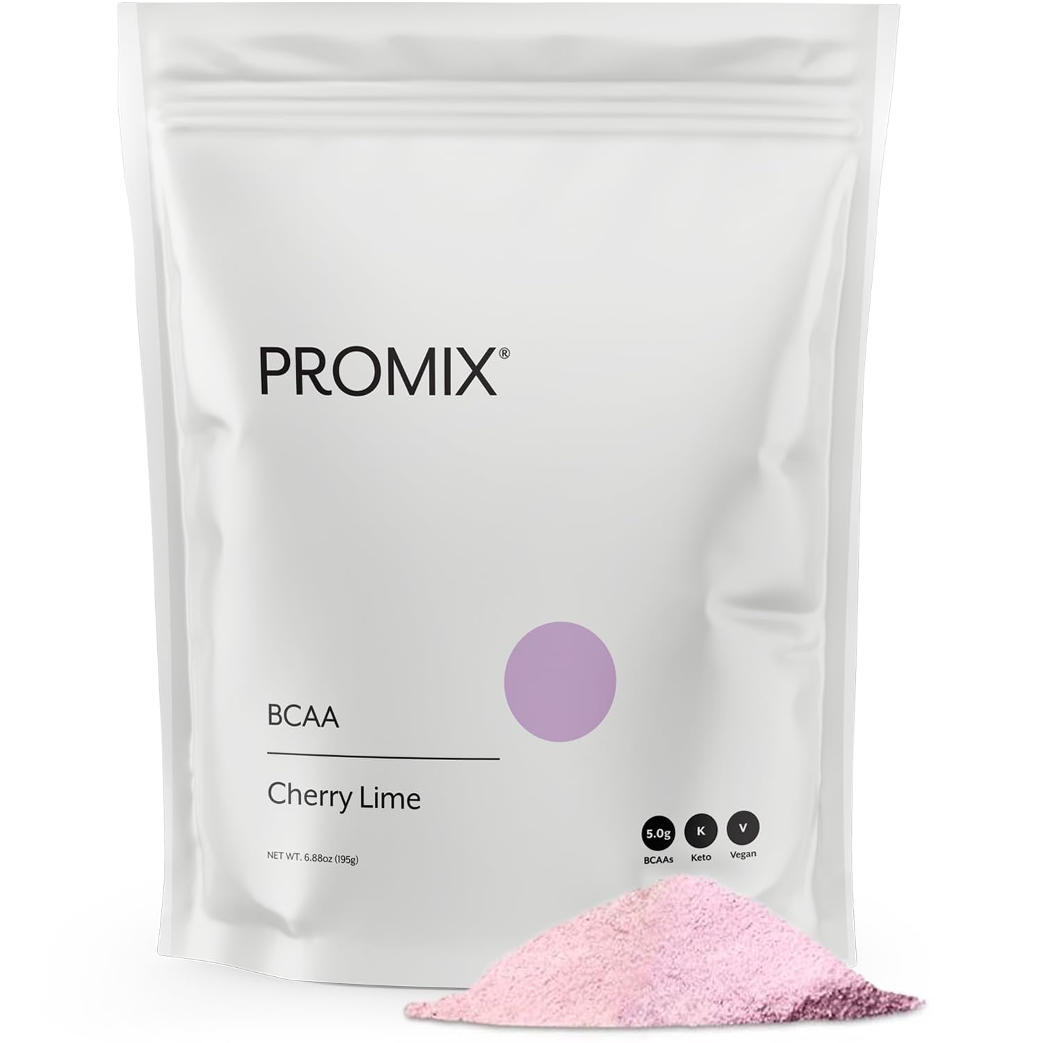 Promix BCAA Cherry Lime bottle on table, highlighting recovery support after training.