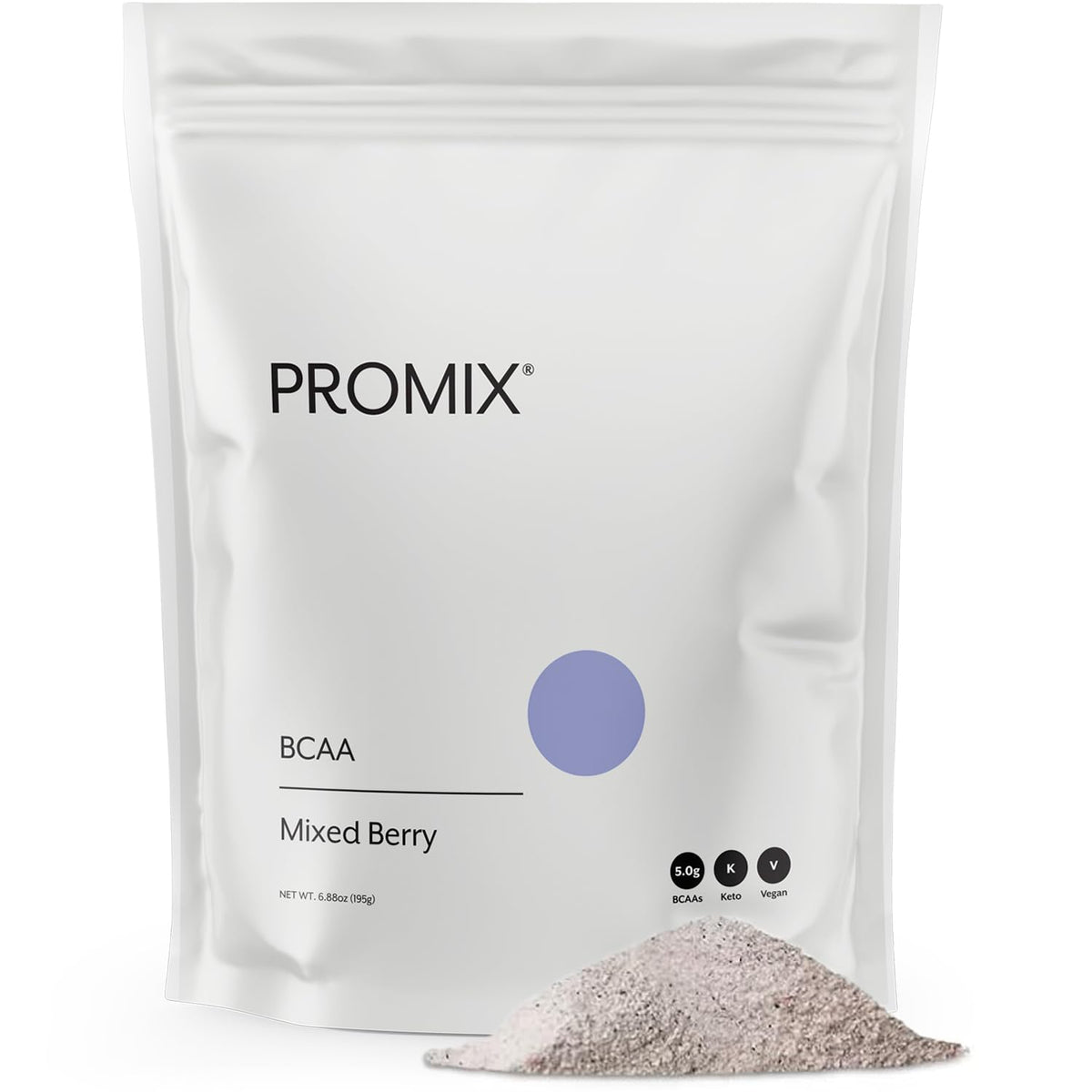 Promix BCAA bottle with mixed berries showing clean, plant-based post-workout support.