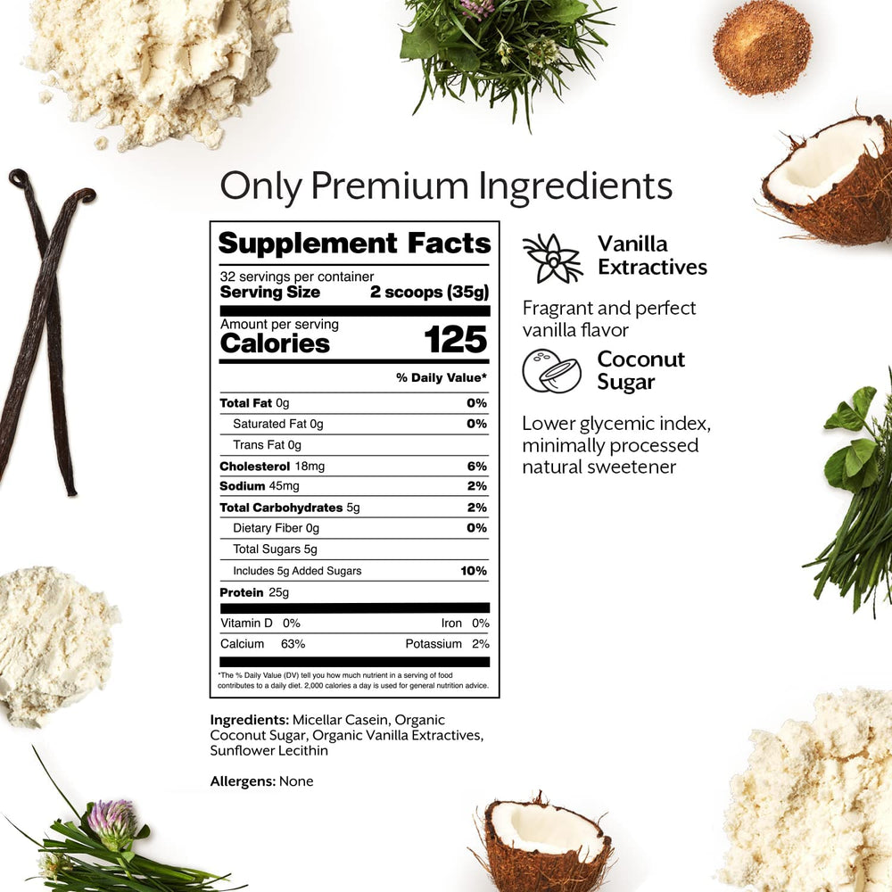 Promix Casein lactose-free micro-filtered powder close-up