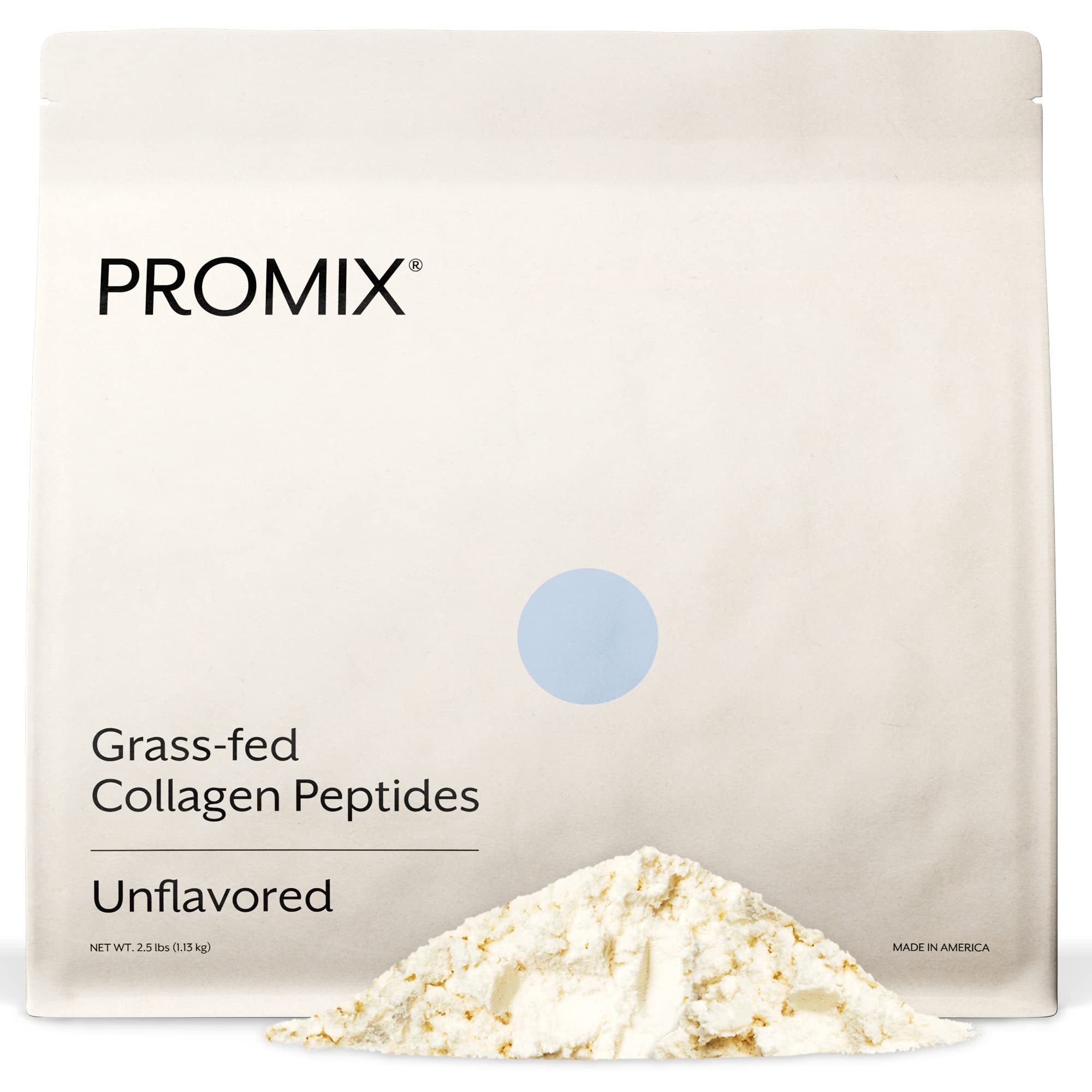 Promix Collagen Peptides bottle on kitchen counter, highlighting daily skin and joint support.