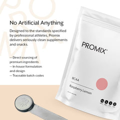 Promix 30 servings bottle and packaging for workouts