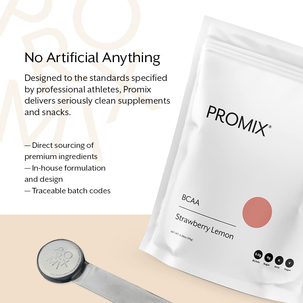 Promix BCAA plant-based ingredients shown for clean nutrition