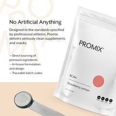 Promix BCAA plant-based ingredients shown for clean nutrition