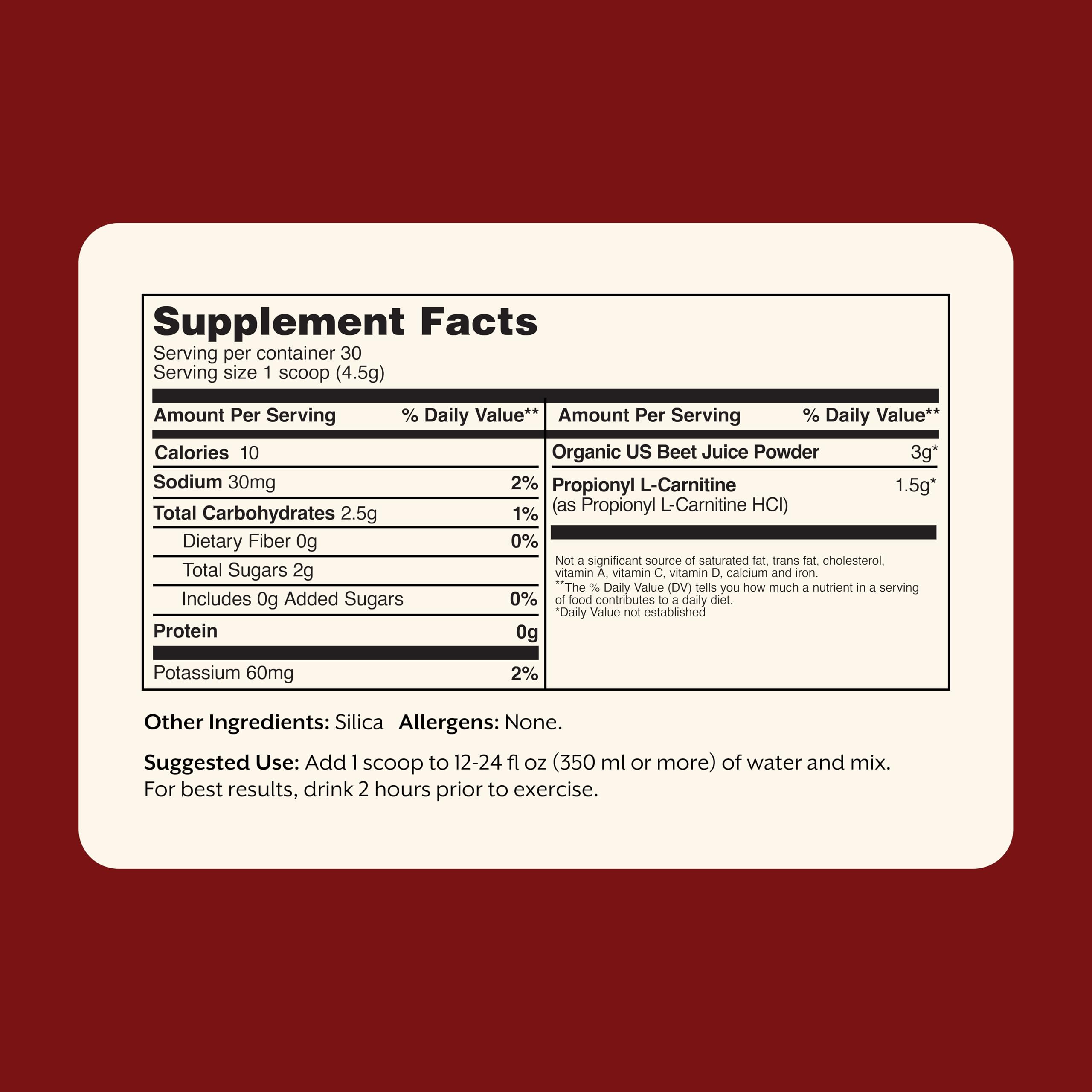 ProMix Blood Flow packaging label highlighting clean ingredients.