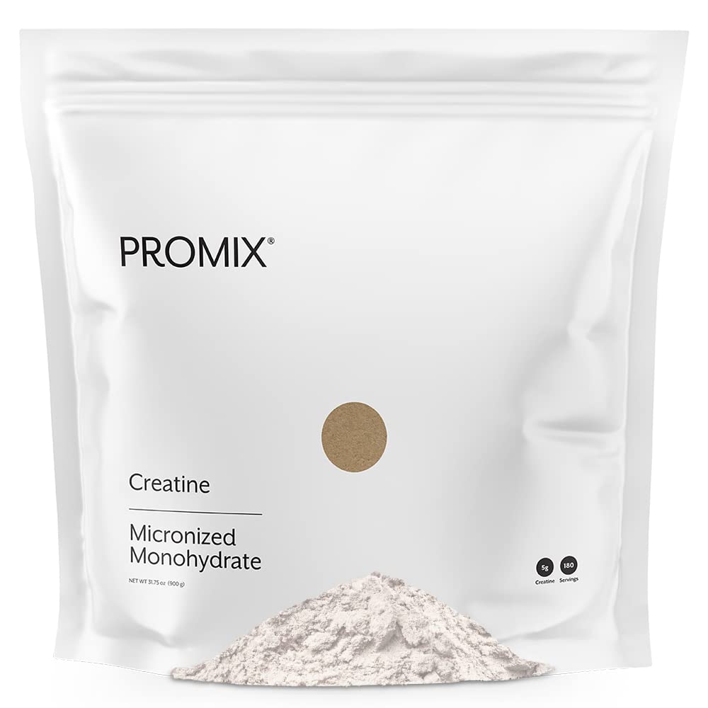 Promix Nutrition creatine monohydrate powder bottle for quick pre-workout mixes