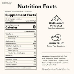 Promix Nutrition grapefruit flavor powder with natural citrus aroma for refreshing hydration.