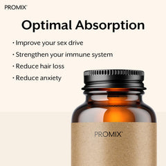 Promix Nutrition ingredients panel highlighting gluten-free, soy-free formulation.