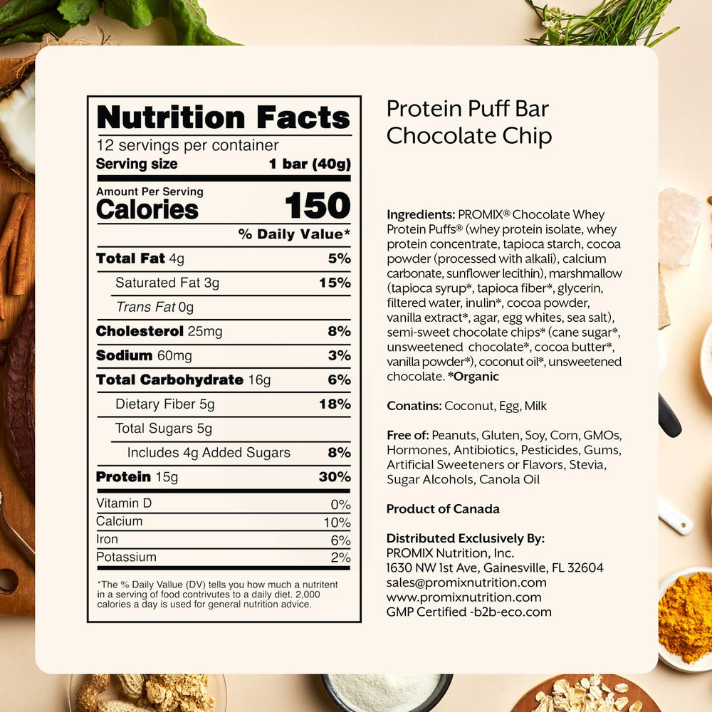 Peruvian cocoa used in Promix Puff Bar ingredients