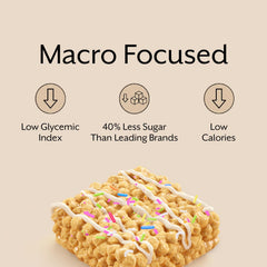 Promix Nutrition Protein Puff Bars nutrition label reveals 15 g protein and 4 g sugar per bar.