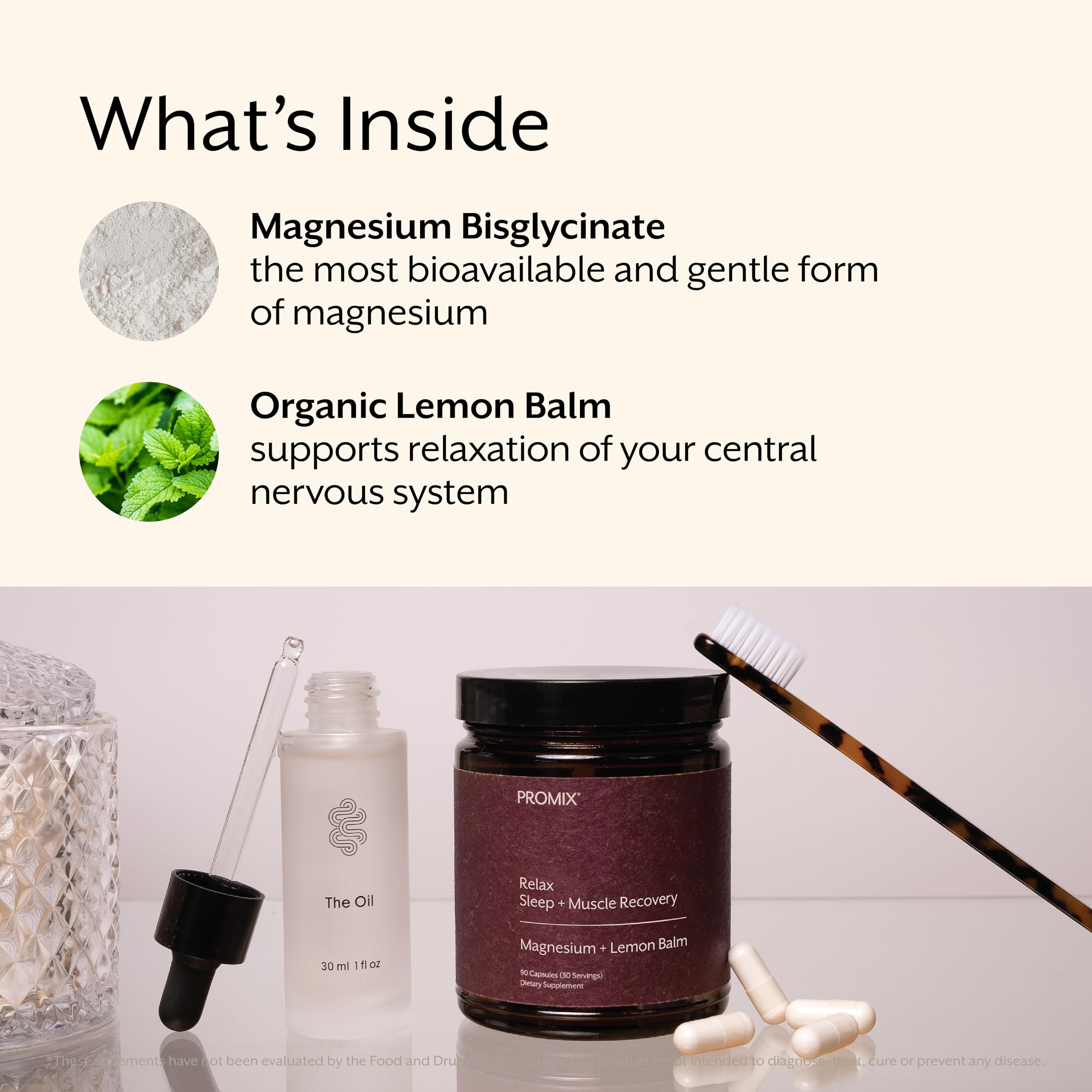 Promix Nutrition Relax night-time routine setup promoting calm evenings.